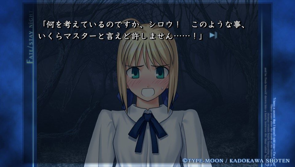 Fate Stay Night日記 セイバールートその17 魔術回路の移植 ネクストねばあ分校 Nextnever Branch School