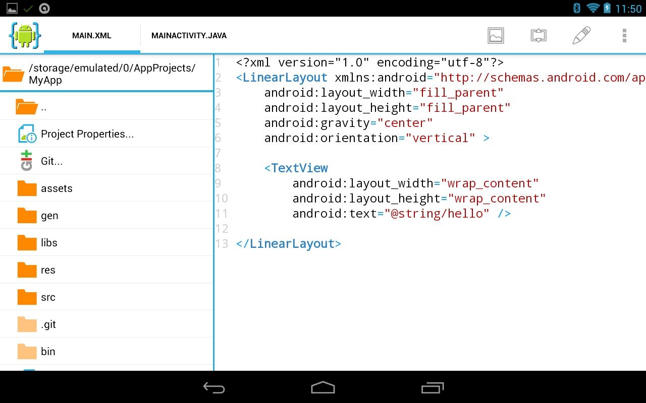 Aideをさわってみよう Androidのアプリを作ってみるよ Aideをさわってみよう Androidのアプリを作ってみるよ