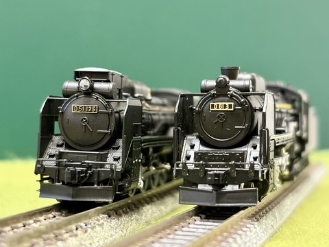 鉄道模型 KATO D61 マイクロエースの「D61形」と KATOの「D51形」を並べてみました