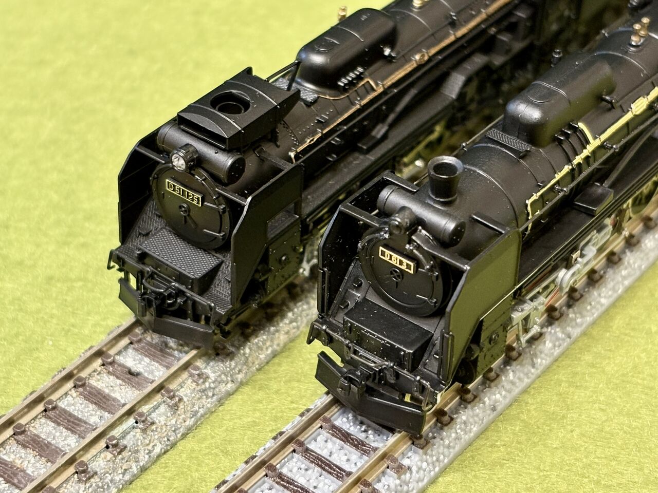 マイクロエースの「D61形」と KATOの「D51形」を並べてみました