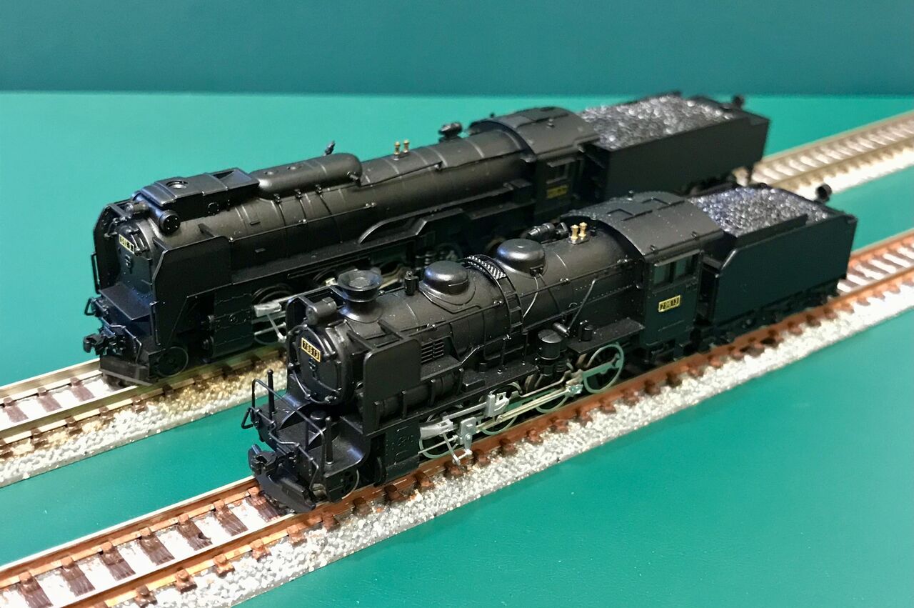 マイクロエースの「D62形」と「9600形」を並べてみました