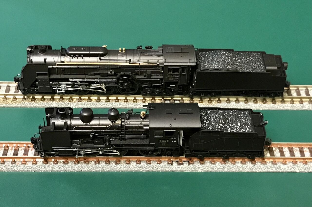 KATOの「C62形」と「8620形」を並べてみました。 : エヌゲ道