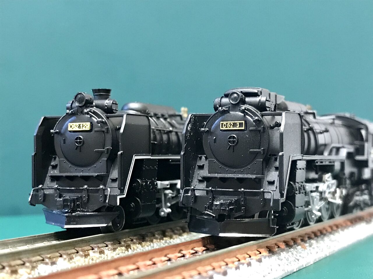 マイクロエースの「D52形」と「D62形」を並べてみました