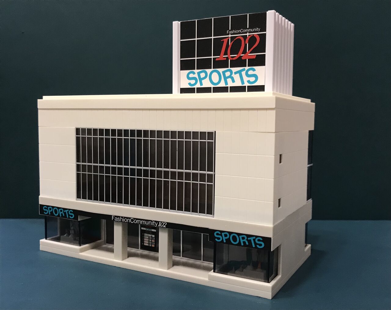 Nゲージ自作ストラクチャー ステーションシネマコンプレックス