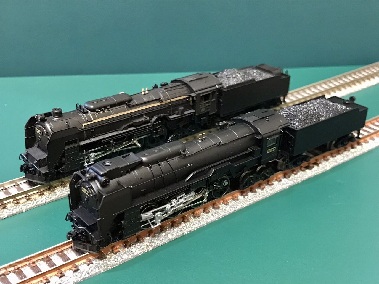 KATO「C62形」とマイクロエース「D62形」を並べてみました