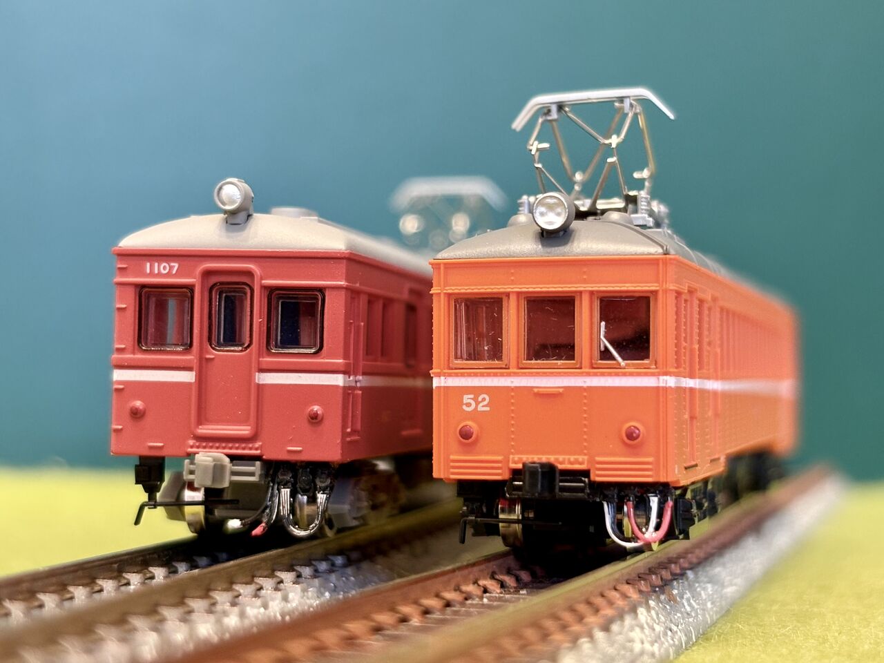 鉄コレ「一畑電車 デハニ52」と「岳南鉄道 モハ1107」のプチ