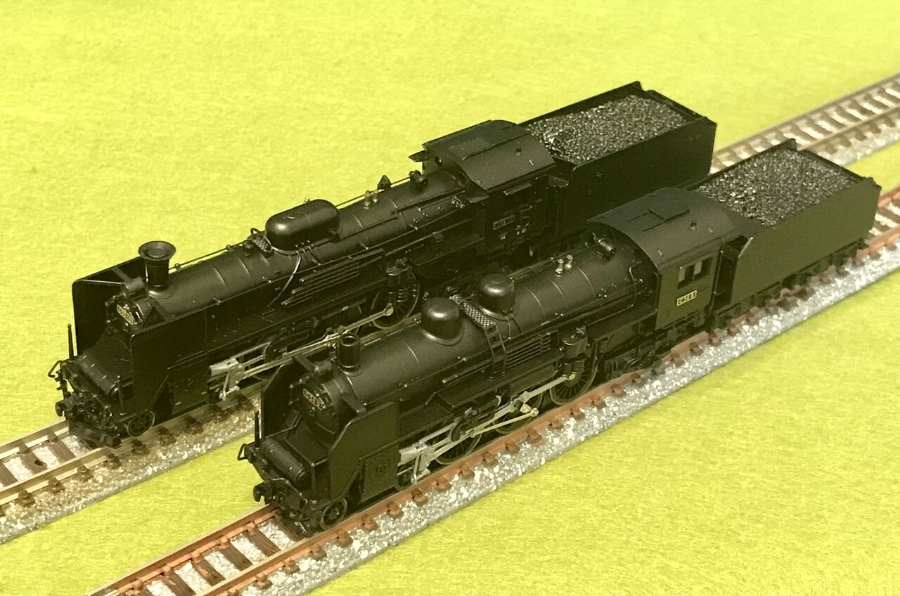 マイクロエースの「C54形」と「C55形」を並べてみました