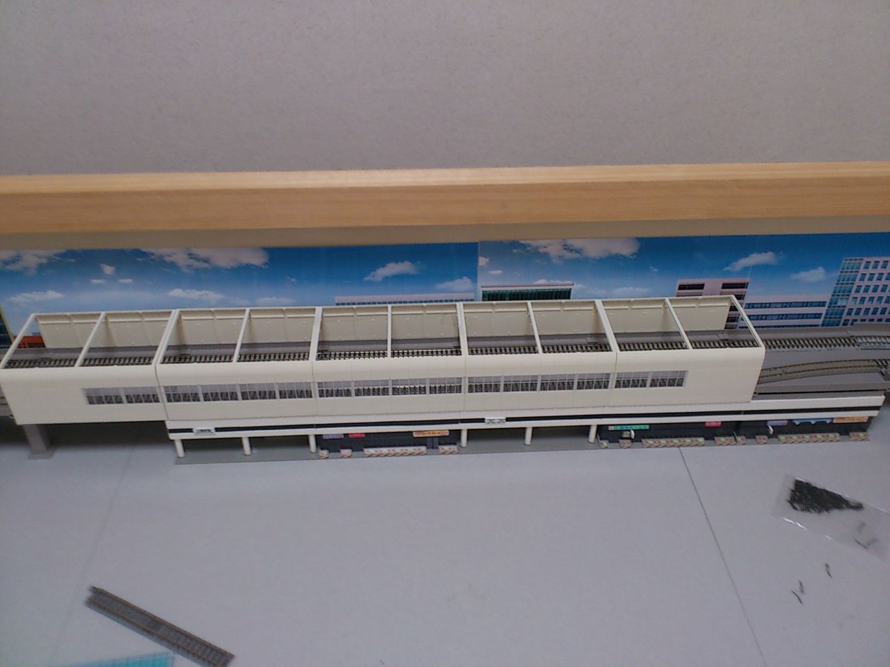 高架駅完成 ４０歳からの鉄道模型 ｎゲージ