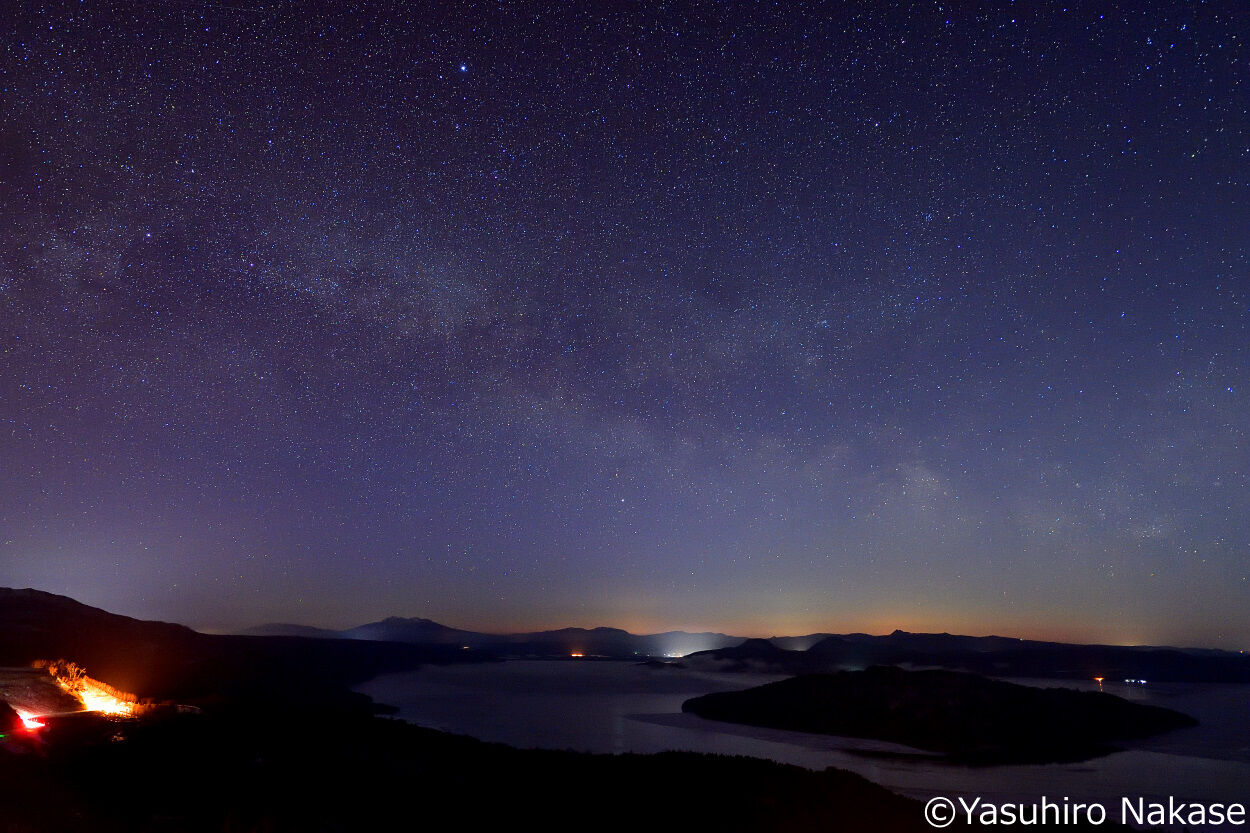 七夕ということで毎年恒例の天の川の写真です 北海道の星と大地と美味い物