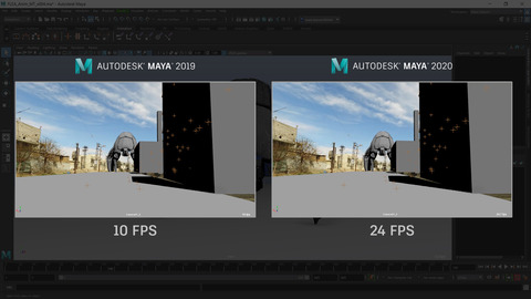 Maya 2020 Image Plane Caching Screen Shot