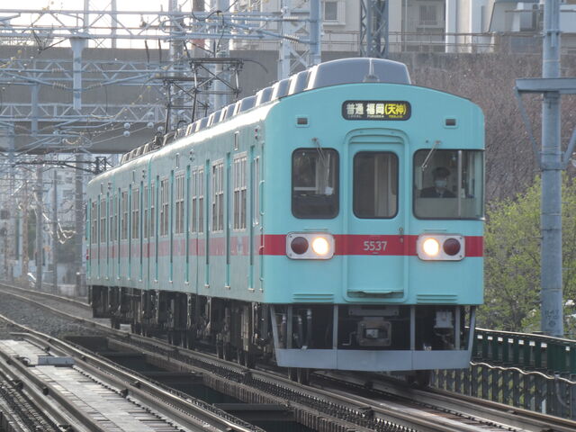 21 3 17 朝ラッシュの西鉄天神大牟田線 こんで路快速の鉄道ブログ