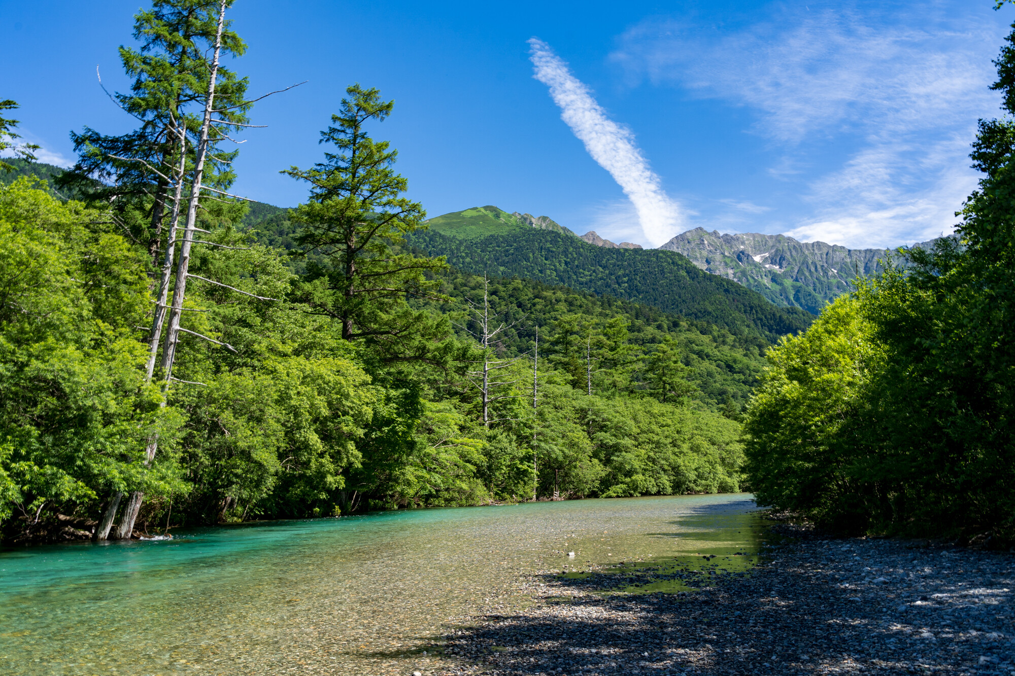 夏の上高地散策