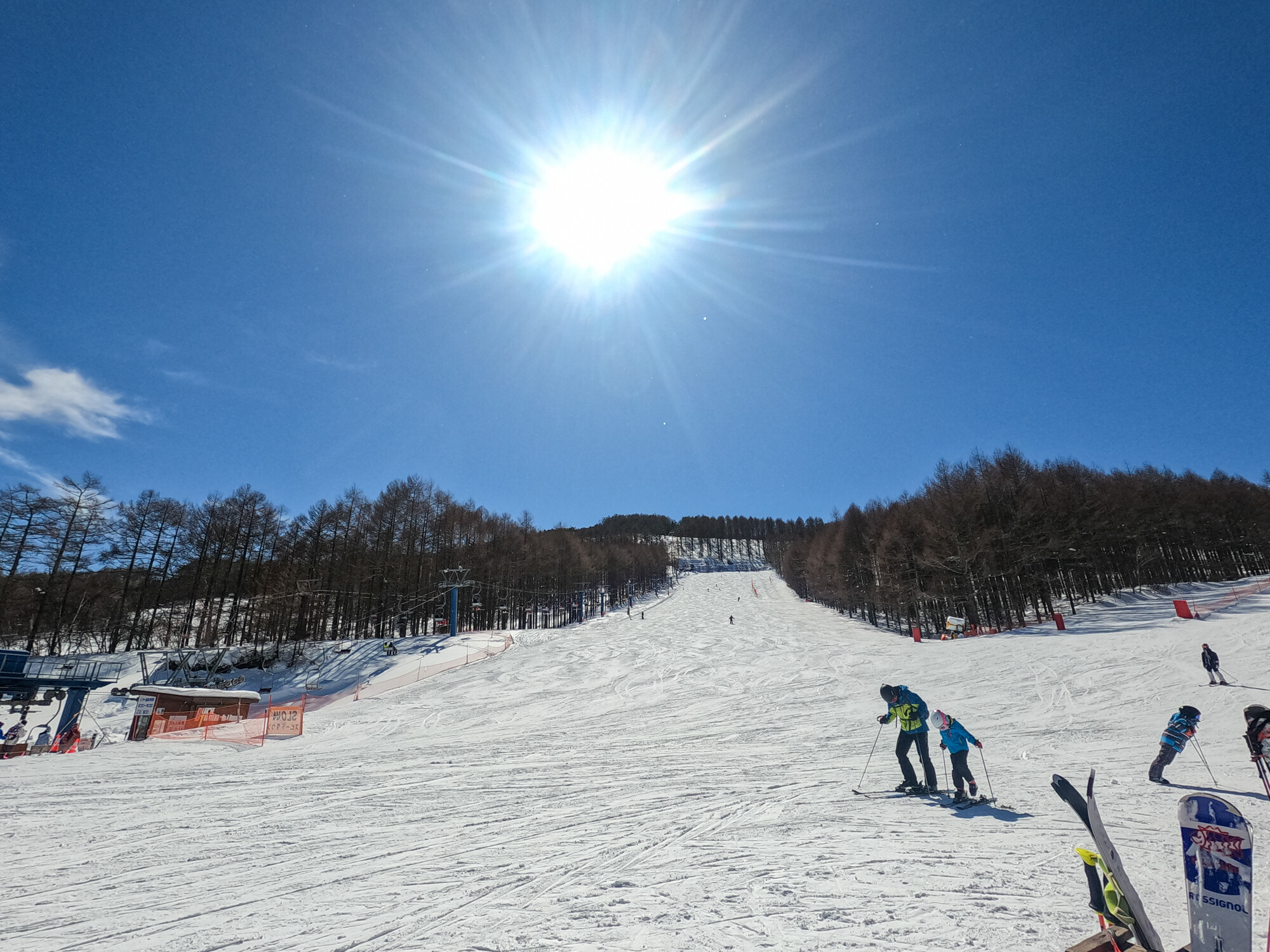 ブランシュたかやまスキーリゾートでスキー