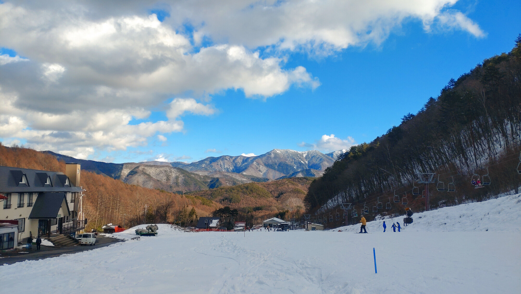 やぶはら高原スキー場でスキー