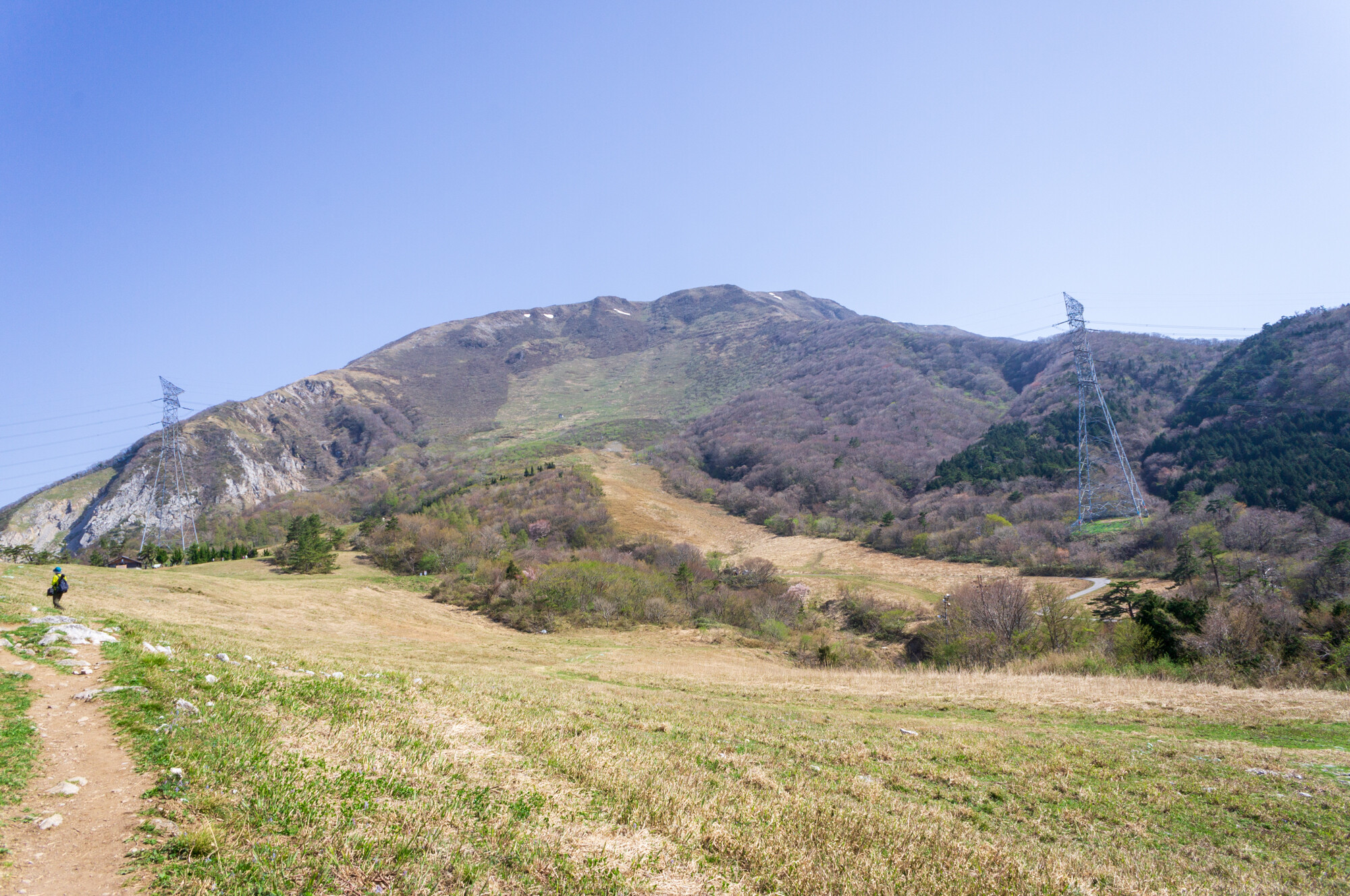 春の伊吹山登山