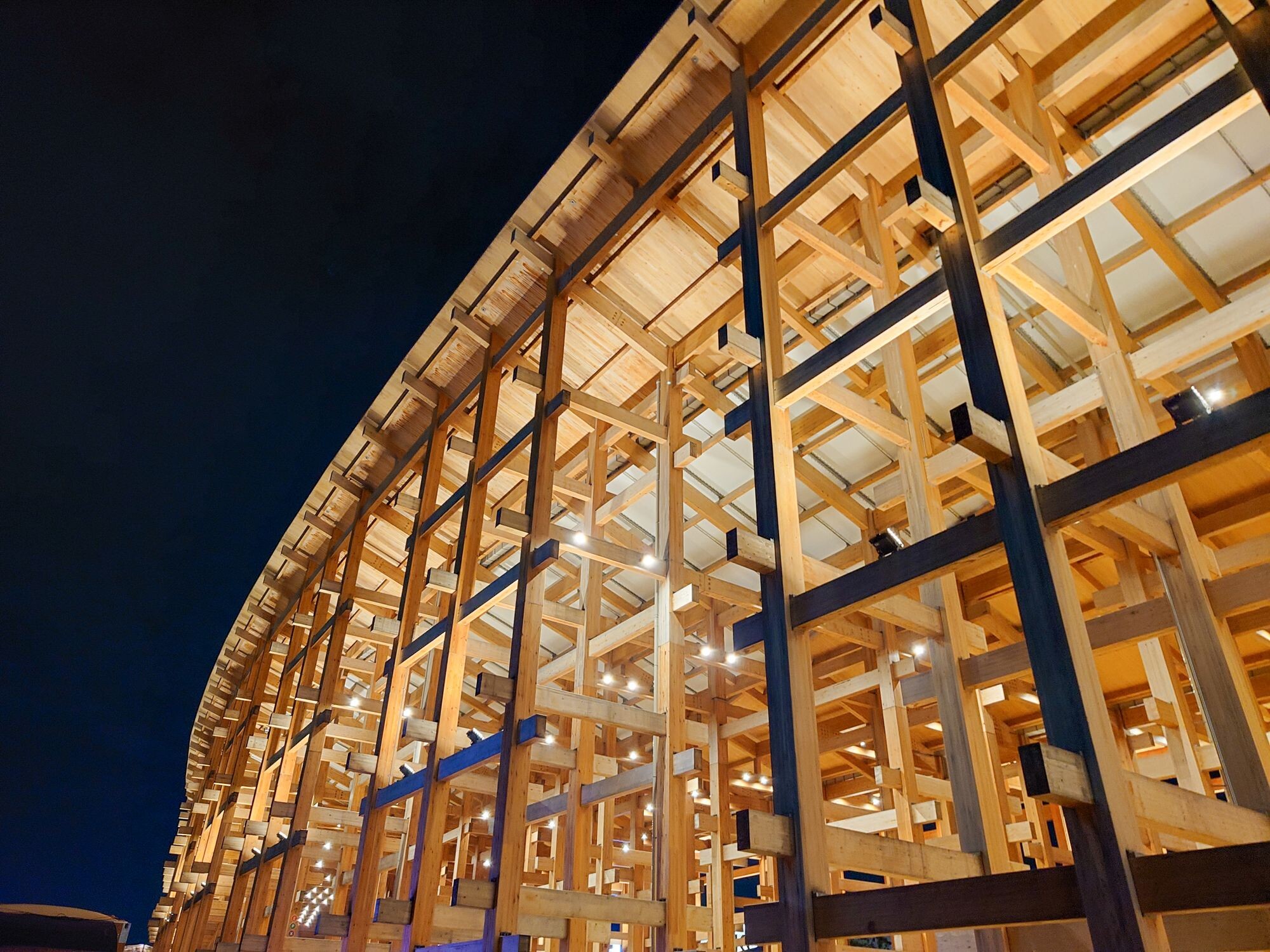 仕事帰りに万博