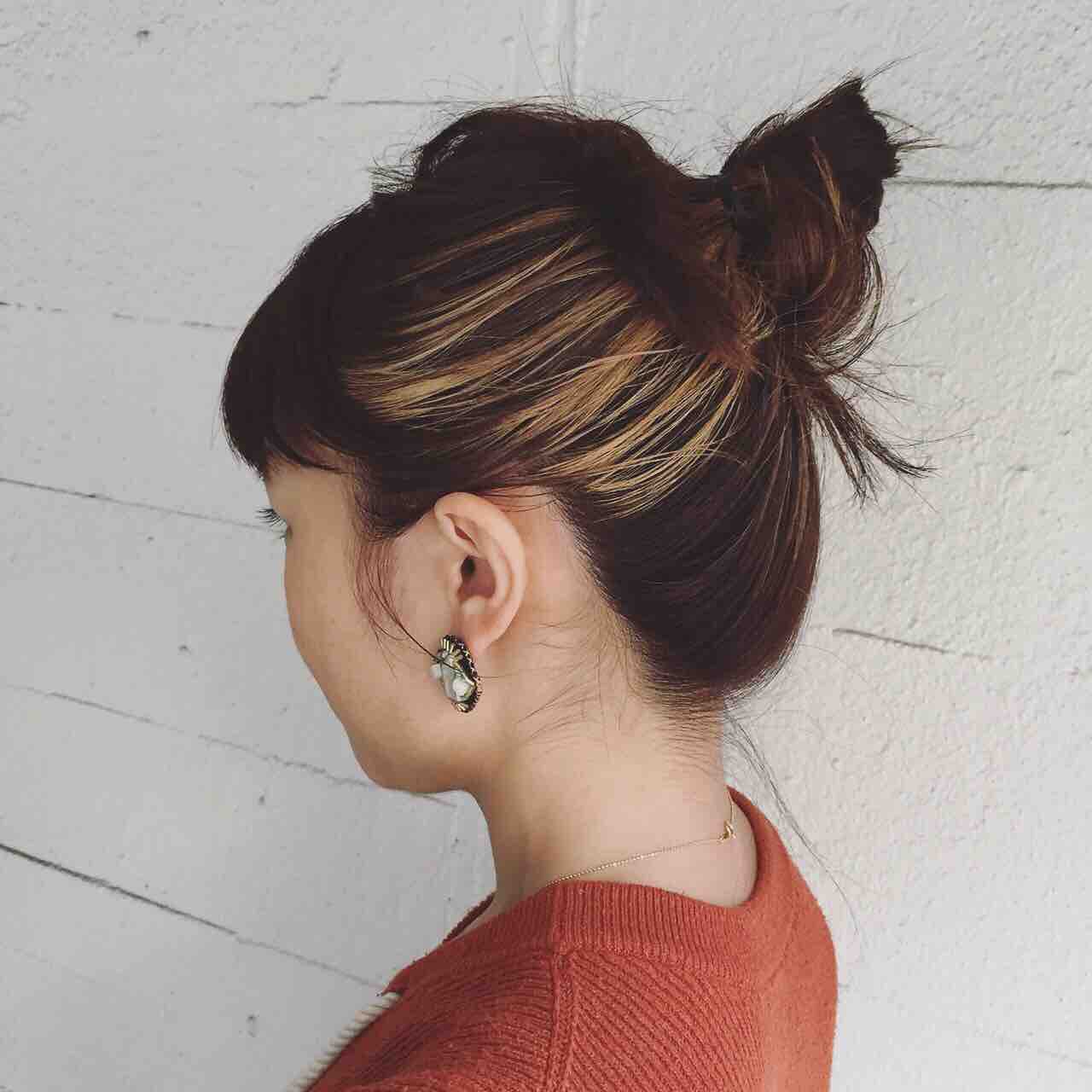 髪のインナーハイライト スタイルのない人生なんてクズよ