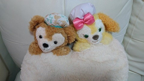 ハートウォーミングデイズのクッション(ダッフィー&クッキーアン)