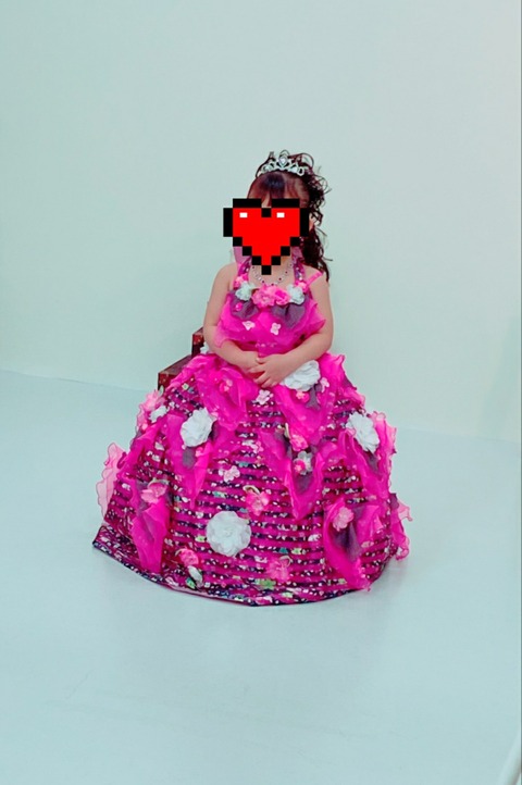 スタジオマリオで一歳と七五三の三歳の記念写真♥️