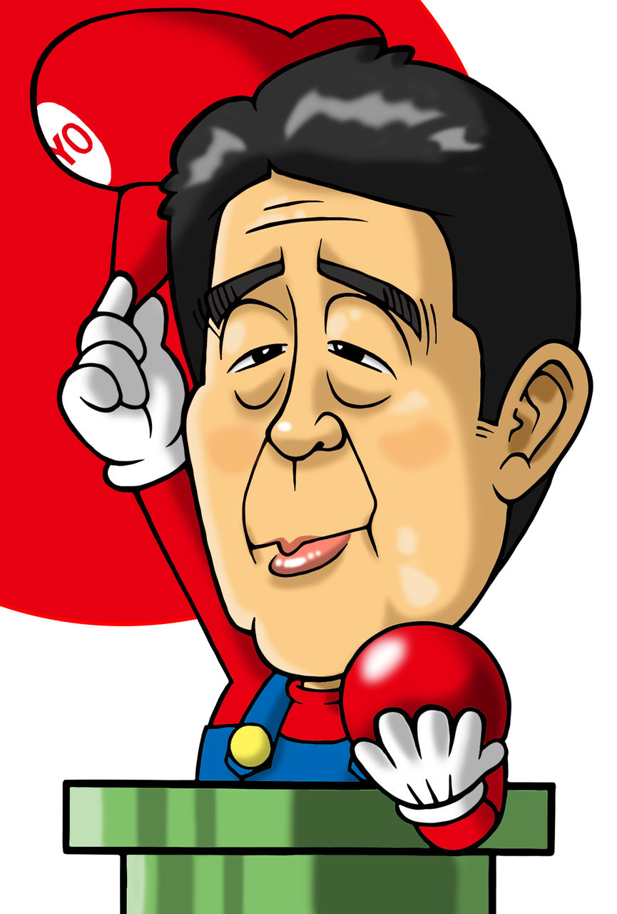 似顔絵 安倍晋三 新型コロナで崖っぷちになった岩手の似顔絵師の奮闘日記