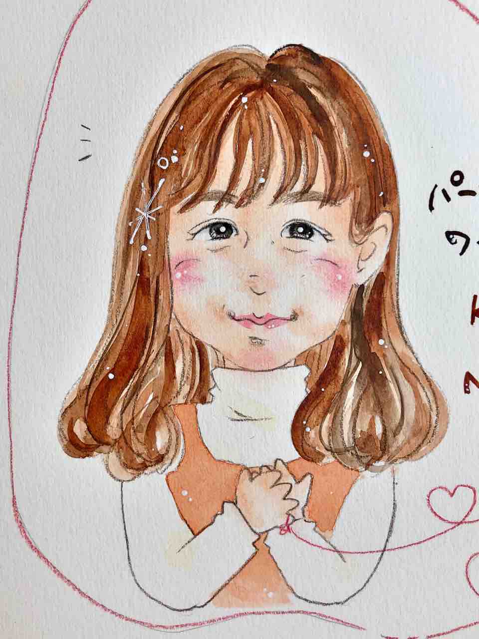 美少女似顔絵 nigaoe.crayonsite.com 】 川口春奈さん Happy Birthday