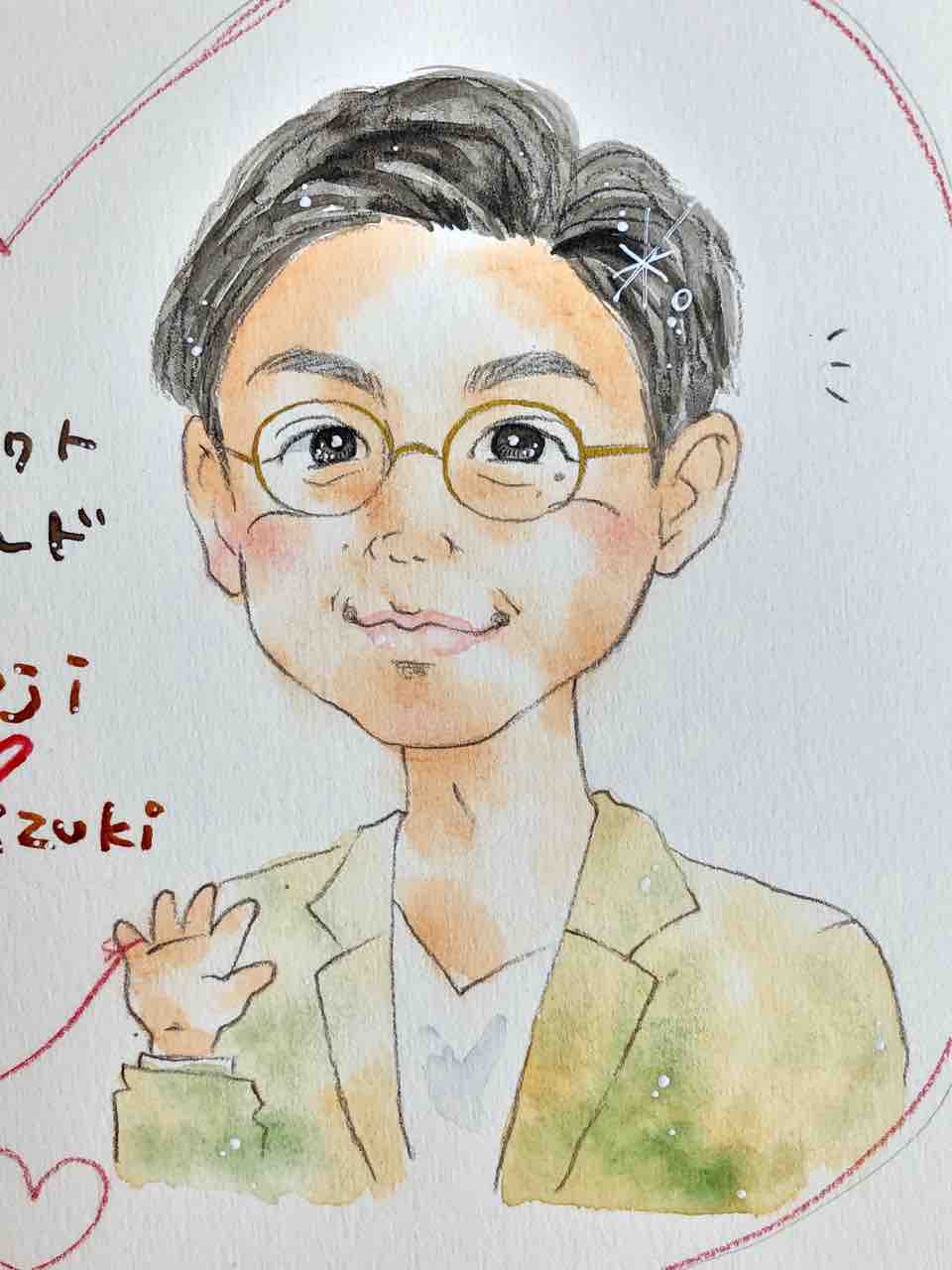 一日一絵7 瀬戸康史さん 安く描きます 誕生日プレゼントに似顔絵を オーダーメイド似顔絵 はち個人ブログ