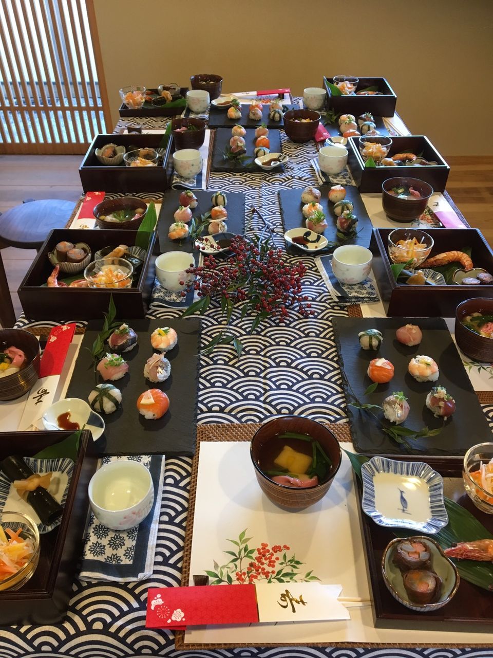 18年11月 お正月を迎える 寿ぎ膳 Nigari のおもてなし料理教室