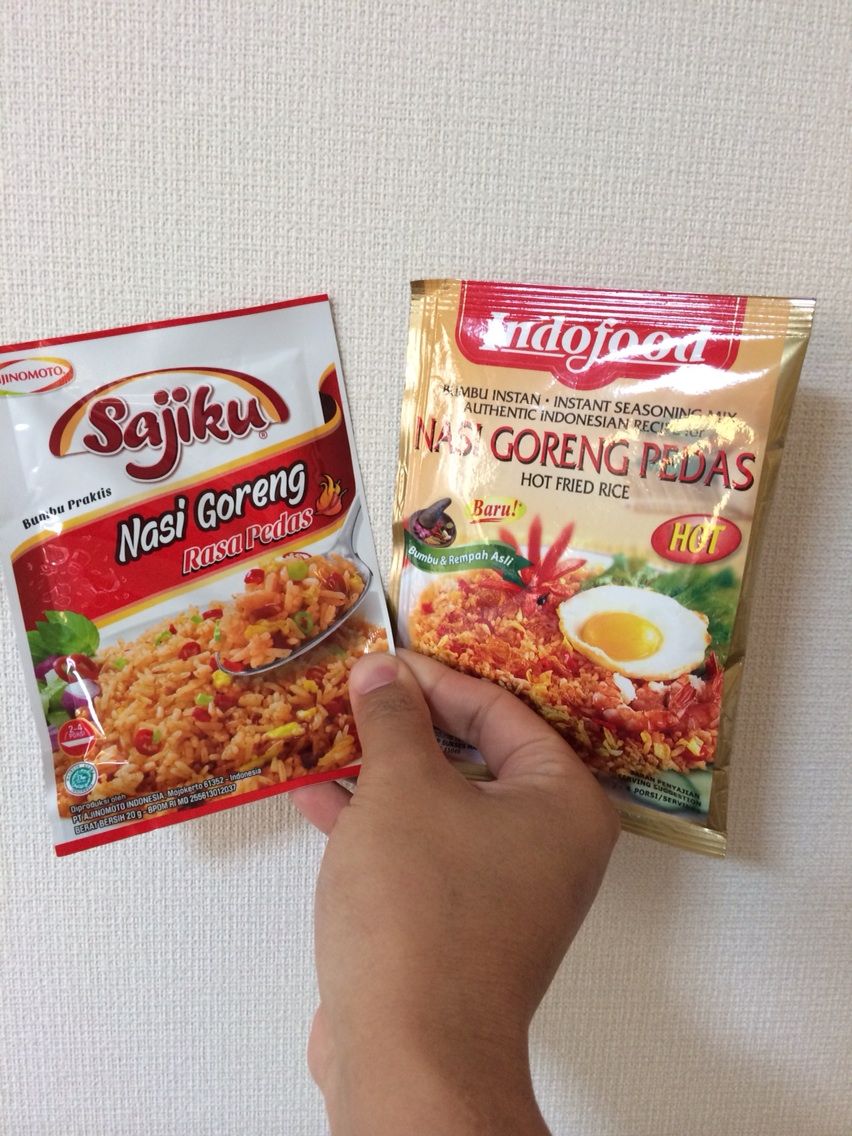 ナシゴレンの自作に便利なナシゴレンの素 ナイター見ながら瓶ビール ナシゴレンの自作に便利なナシゴレンの素 ナイター見ながら瓶ビール