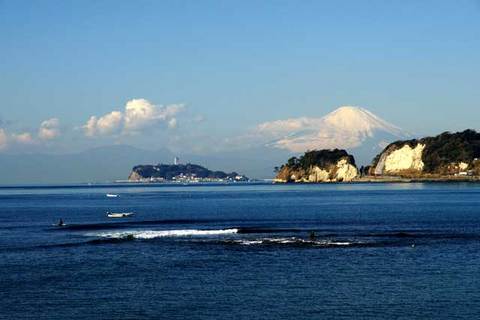 100109材木座富士山