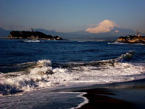 100106稲村ケ崎富士山1