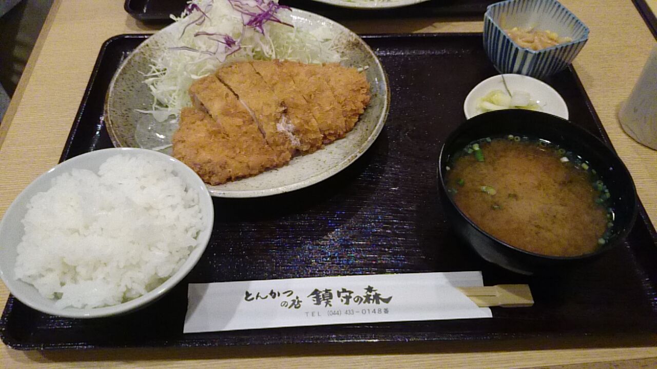 とんかつの店 鎮守の森 武蔵小杉 新丸子 今日も大盛り とんかつの店 鎮守の森 武蔵小杉 新丸子 今日も大盛り