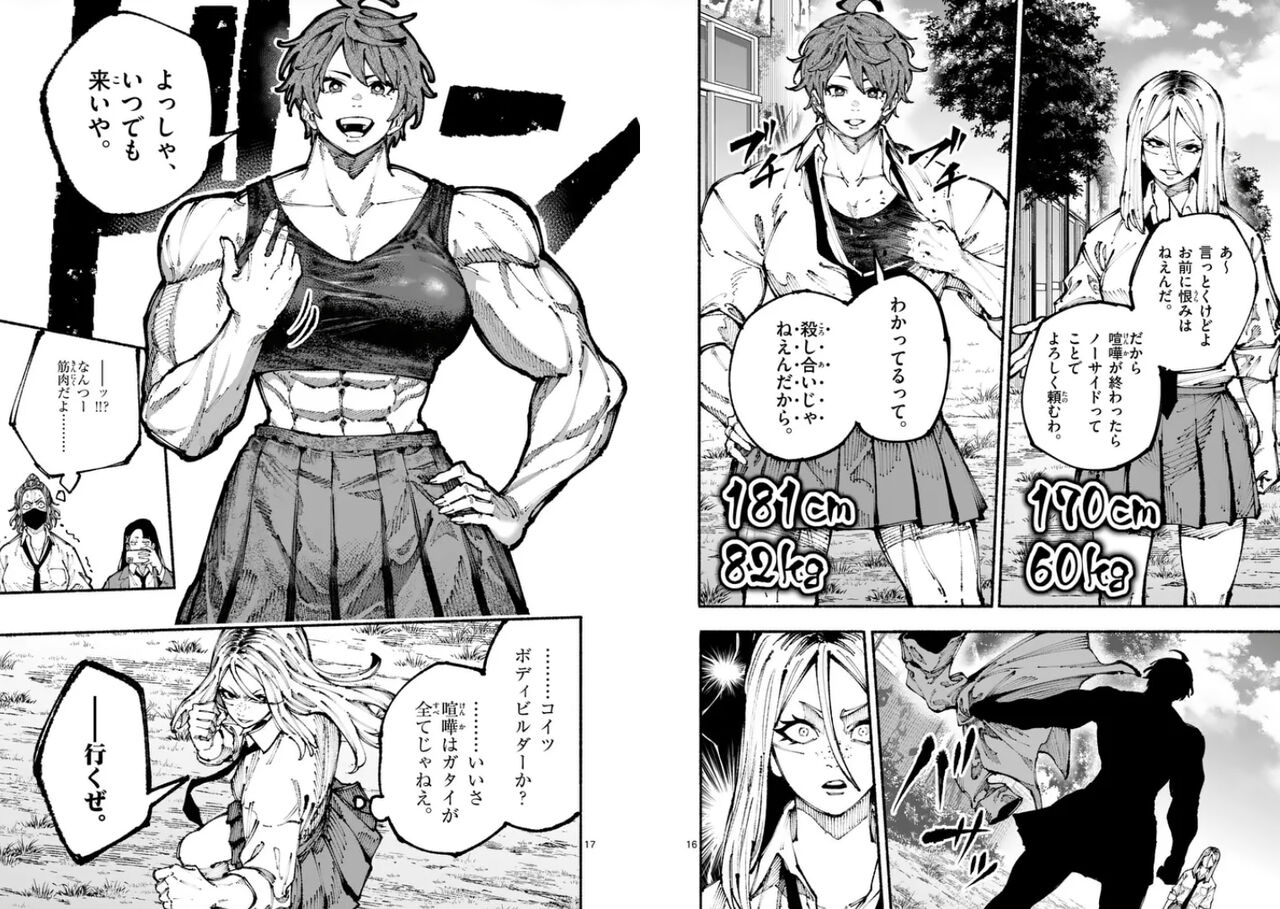 【漫画】格闘漫画で主人公のほうが身長デカくてマッチョなの珍しい気がする|にじげん!デイリー