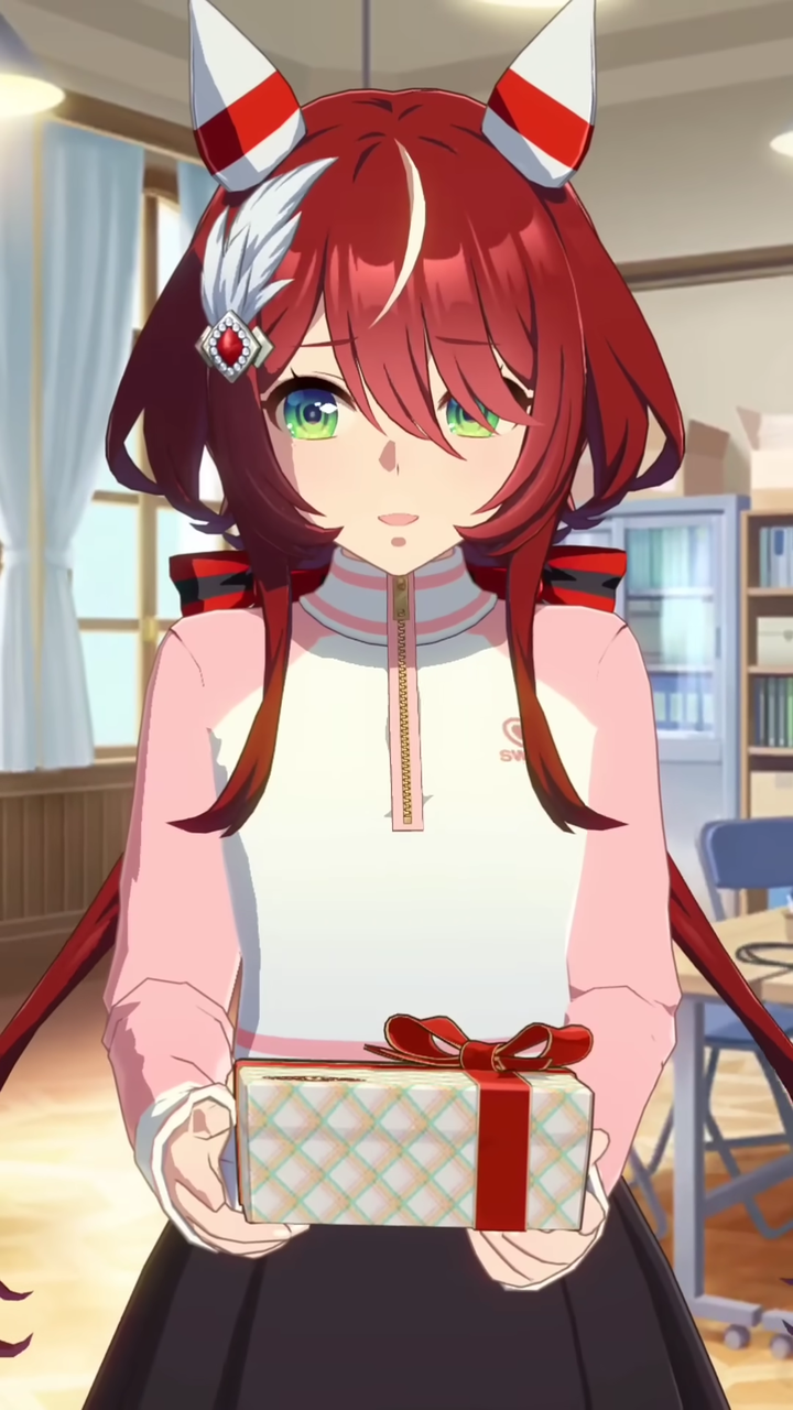 【ウマ娘】シオンがチョコ渡す時照れて一瞬目線を逸らすんだけど最後はちゃんとこっちを直視するのいいよね!|にじげん!デイリー