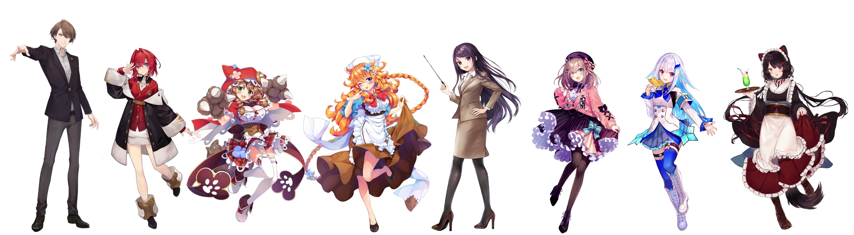 比較 キービジュアル一覧 にじさんじ みじかめっ にじホロまとめ