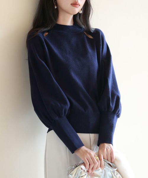 ふんわりスリープニットプルオーバー