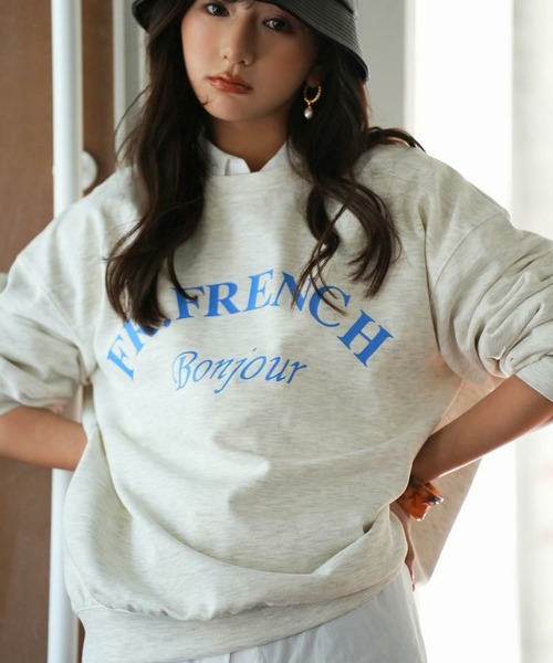 ビッグシルエットスウェットトレーナー