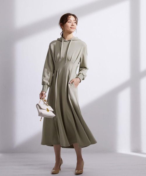 【宮田聡子さん着用】ウェットパーカーワンピース