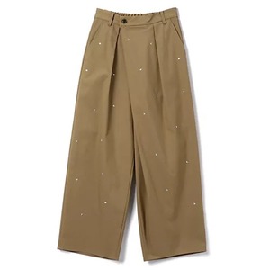 MUVEIL ビジュー付きチノパンツ