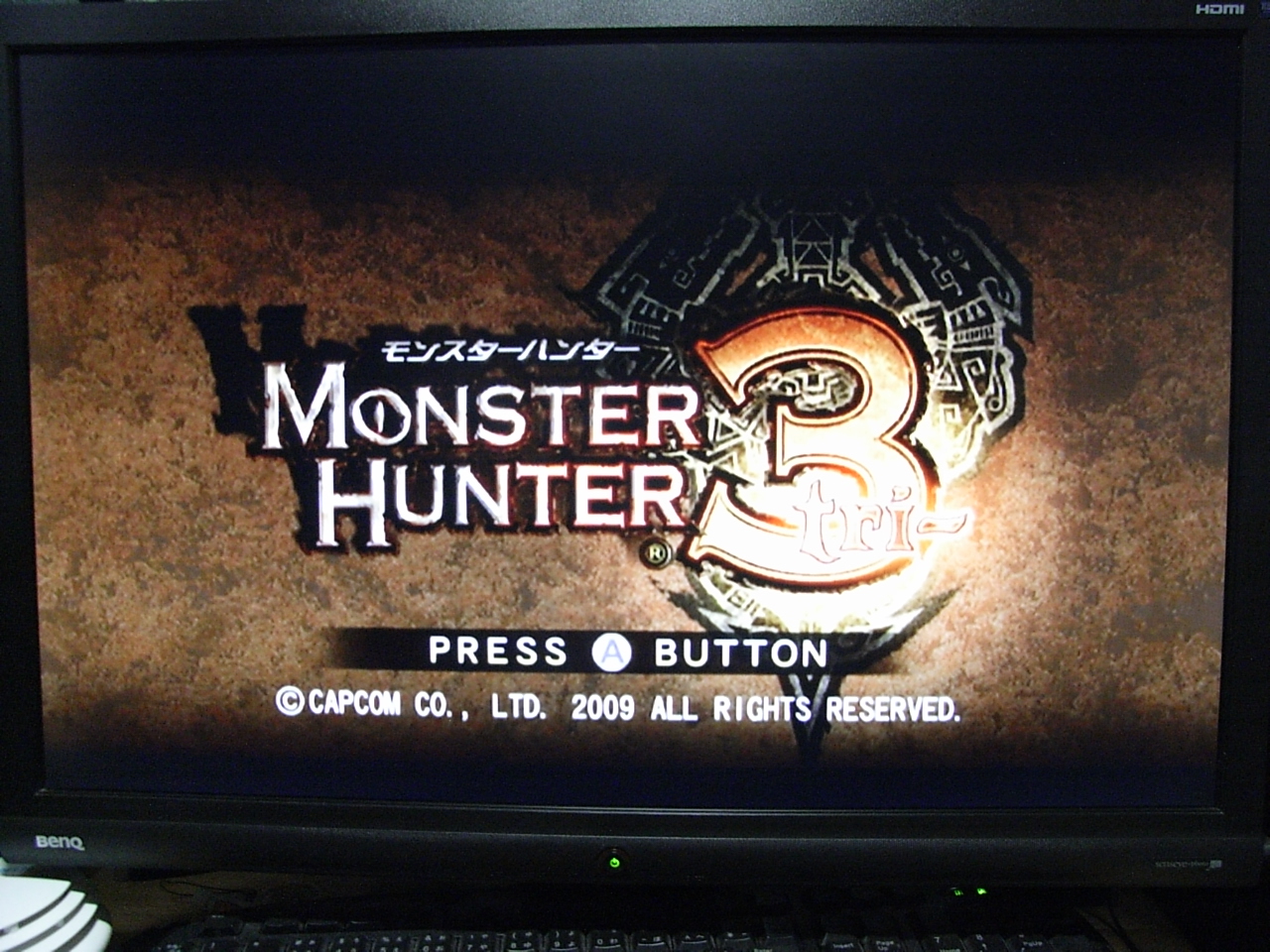 Game Wii モンスターハンター３ 狩猟解禁 Usb起動状況 Nikko S Blog