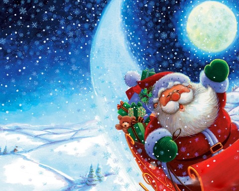 Holidays_New_Year_wallpapers_Santa_Claus_in_a_wagon_019163_
