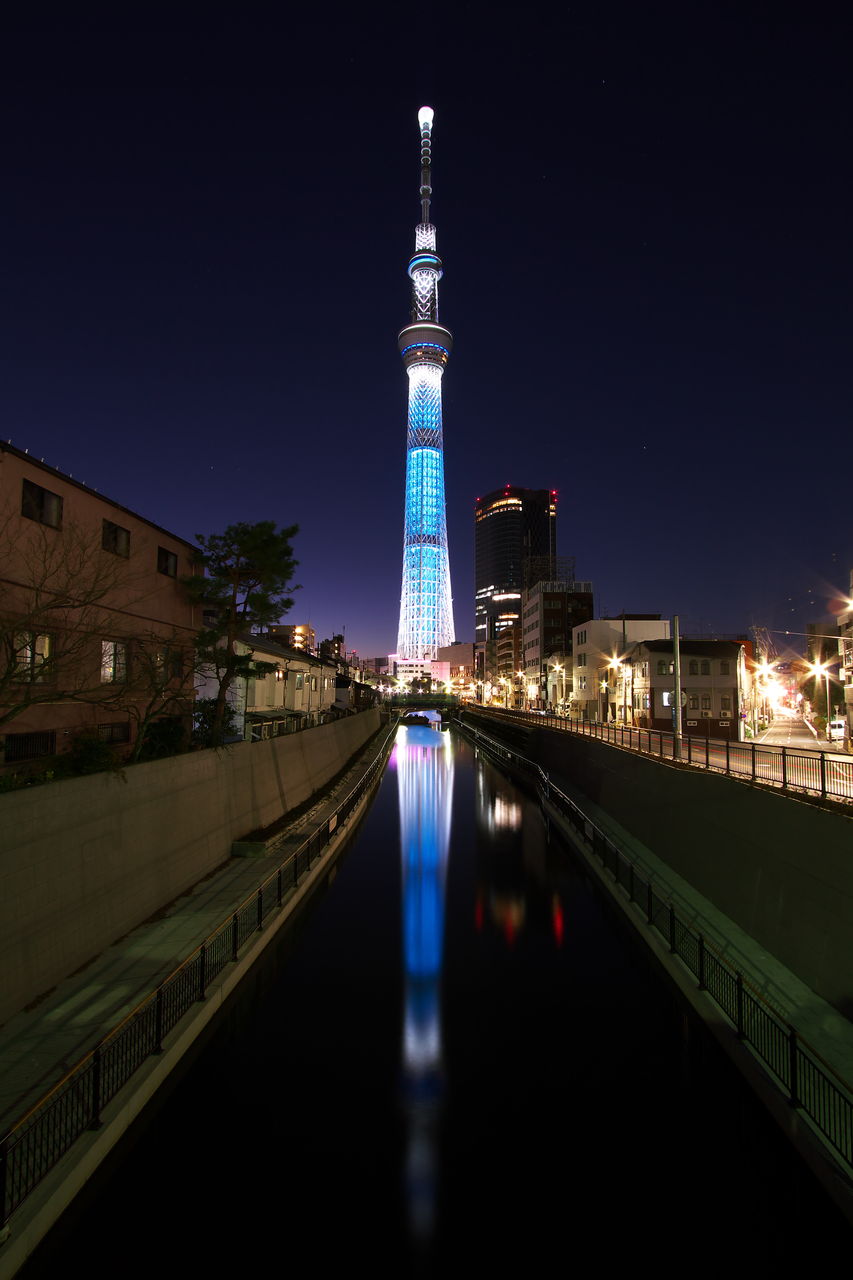 水面に映るスカイツリー 一期一写