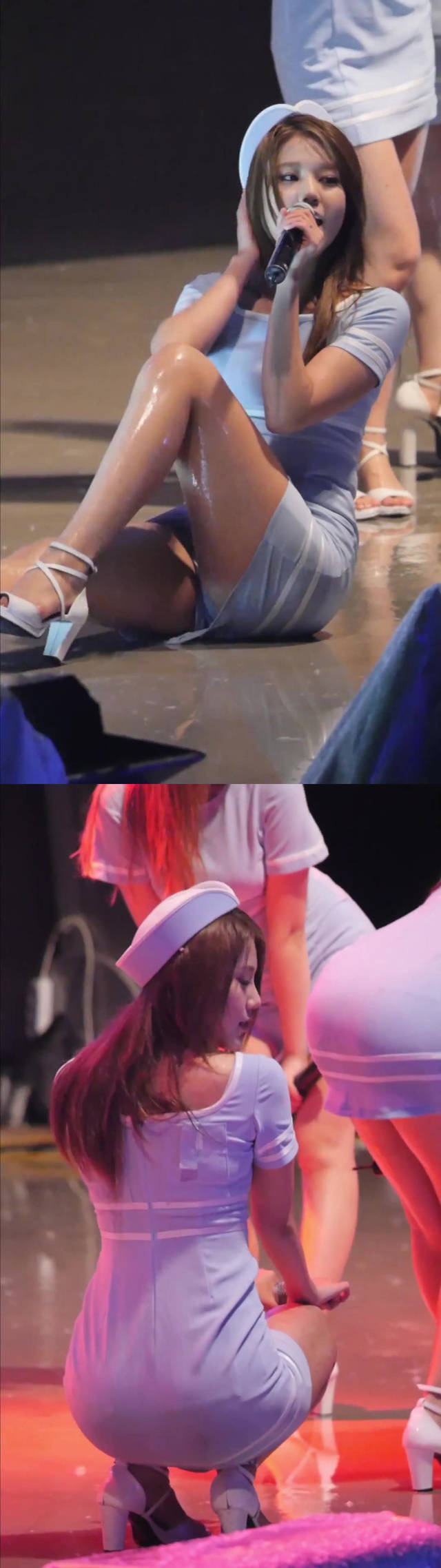 AOA　ソルヒョン　エロ娘とエッチ 画像あり】韓国アイドルグループAOAがパンツ丸見えでエロ過ぎる件ｗｗｗｗｗｗｗｗ : OPIとかフェチ系にゃんてな！