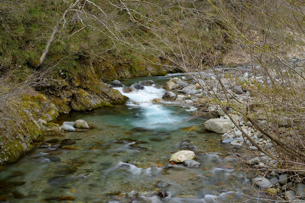 0408手取川水系瀬波川 渓渡り