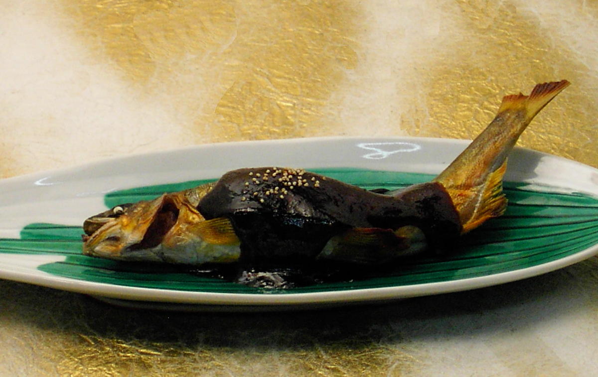 岐阜之名物 鮎魚田 中山道加納宿 二文字屋