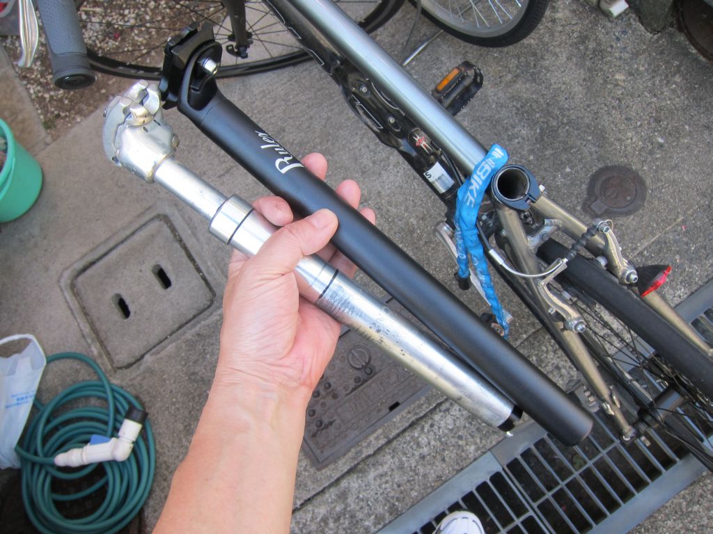 今週も自転車いじり ニンさんのガレージ