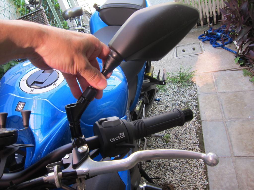 GSX-S1000Fミラー交換詳細 : ニンさんのガレージ