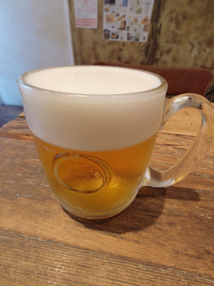 冷えた生ビール