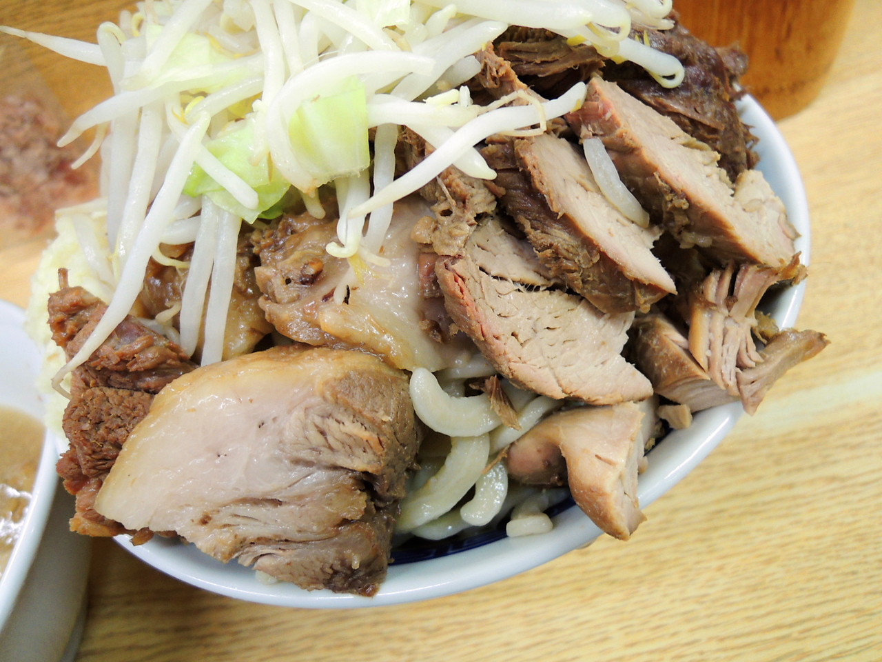 ラーメン二郎 環七新代田店 大豚ｗ うぐいすつけ麺 撃沈日記
