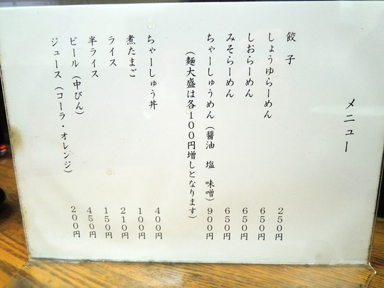 (メニュー)