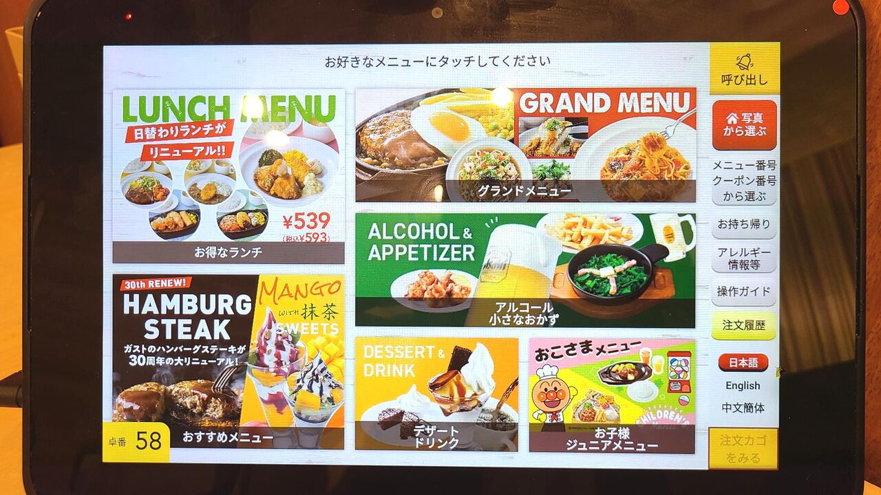 ランチ ガスト 日本橋 新小岩 4月 ザっ食次長